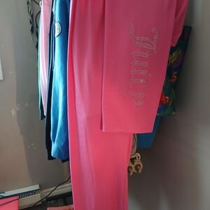 Juicy Couture Pink Velour Pants